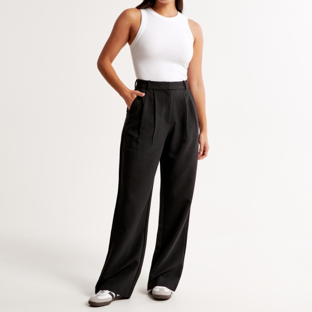 Curve Love Abercrombie & Fitch Sloane Tailored Wide Leg Pant